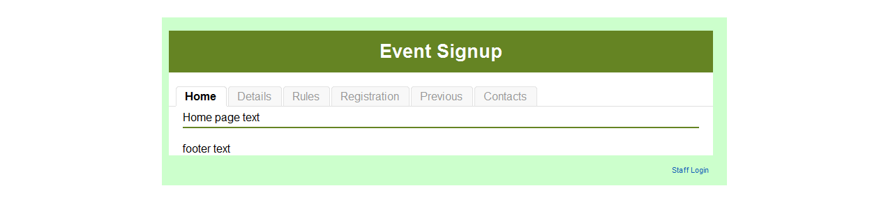 Event Signup