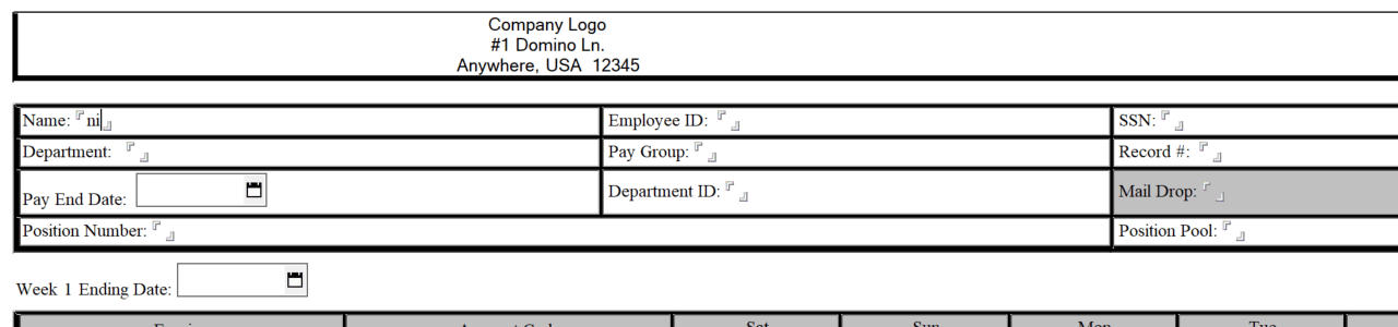 TimeSheet